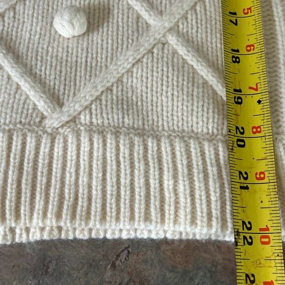 J. Crew Pom Pom Wool Pullover Sweater XS - Picture 7 of 8